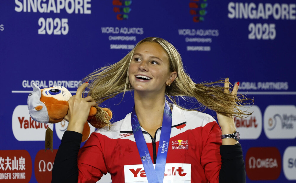 Kanādiete Samera Makintoša izcīna trešo zeltu pasaules čempionātā; Davidam Popoviči otrais panākums