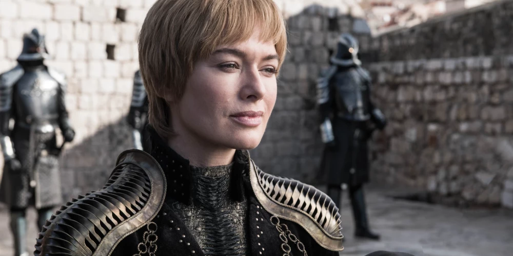 Lena Hedija (Lena Headey), Serseja Lanistera no Troņu spēles (Cercei Lannister, Game of Thrones).