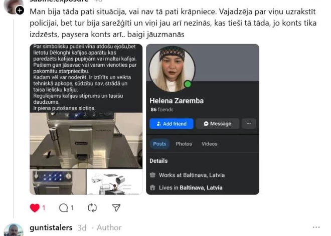 Mistiskais kafijas automāts no Viļakas – internetā uzdarbojas krāpniece ar amizantu stāstiņu