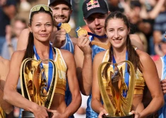 Norvēģi Mūls un Sērums piekto reizi kļūst par Eiropas čempioniem pludmales volejbolā, dāmām pirmo reizi triumfē ukrainietes Hladenko un Lazarenko