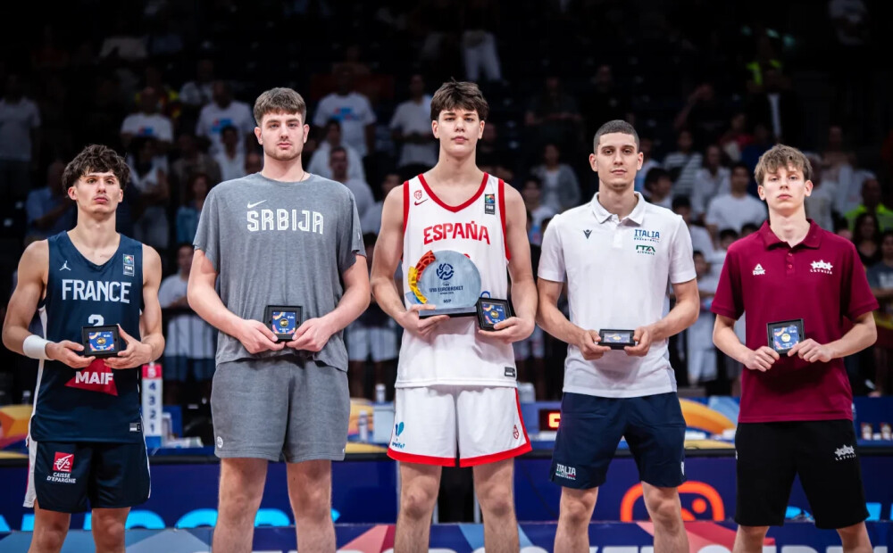 Spānija pēdējās sekundēs izrauj titulu U-18 Eiropas čempionātā, Valdi Valteru iekļauj simboliskajā izlasē