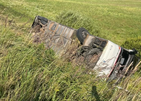 Skats no avārijas vietas.