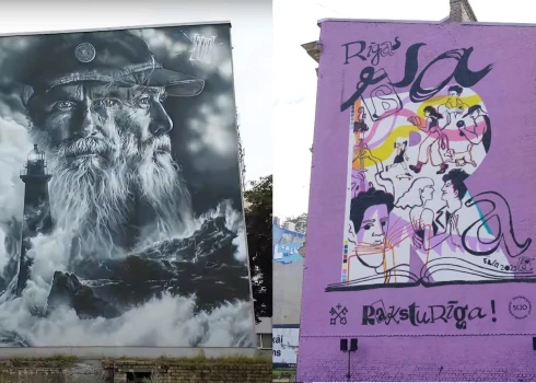 На улицах Лиепаи и Риги появились два новых масштабных мурала. 