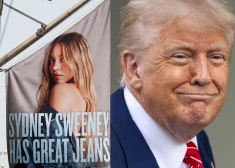 Donalds Tramps slavē Sidnijas Svīnijas "American Eagle" reklāmu — un viņas politisko piederību