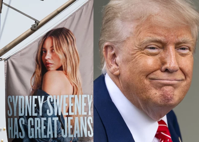 Donalds Tramps slavē Sidnijas Svīnijas "American Eagle" reklāmu — un viņas politisko piederību
