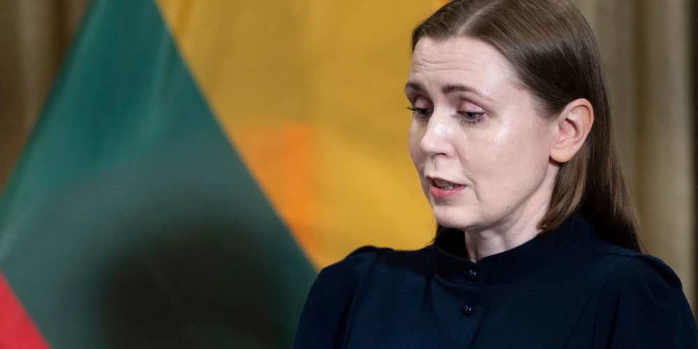 Lietuvas aizsardzības ministre Dovile Šakaliene (foto: Scanpix / AP)