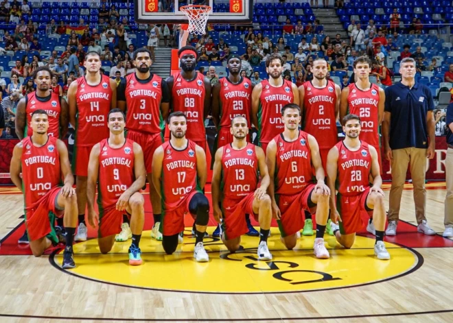 Latvijas pretiniece "EuroBasket 2025" Portugāle pārbaudes mačā šokē Eiropas čempioni, igauņi Rīgā pārspēj Izraēlu