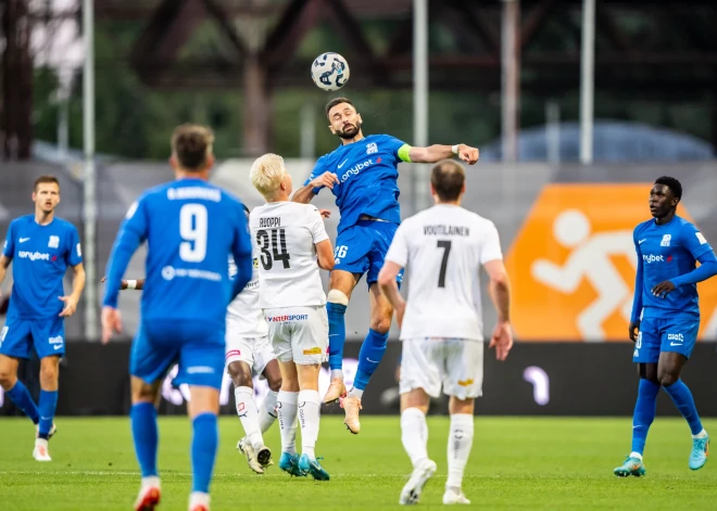 Intensīvs noslēgums nepalīdz RFS futbolistiem izcīnīt uzvaru pār Somijas čempioni "KuPS"