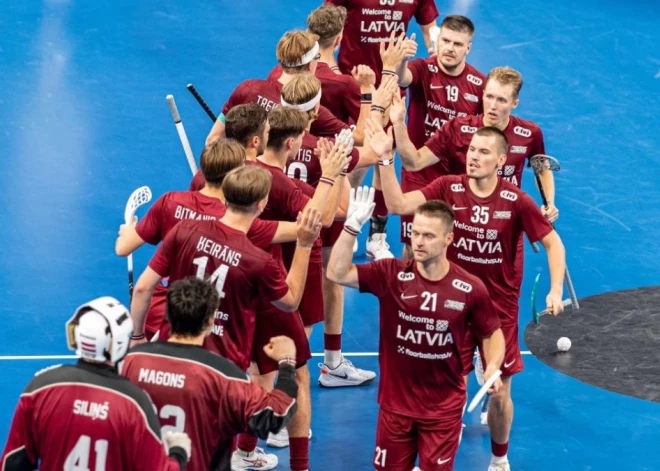 Latvijas florbolisti Pasaules spēles turpina ar graujošu uzvaru
