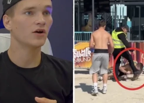 Incidentā iesaistīties jaunietis komentē apsarga uzbrukumu.