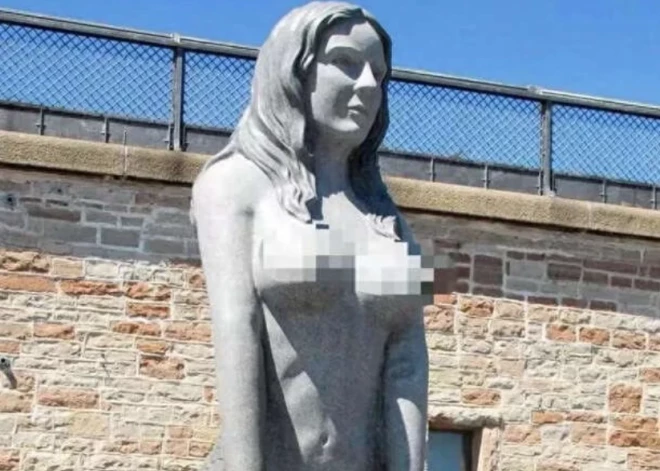 "Pretīga! Lielas krūtis!" Dānija piesaka karu nāriņas statujai