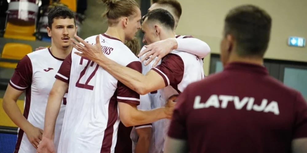 Latvijas volejbolistiem uzvara pirmajā pārbaudes spēlē Igaunijā.