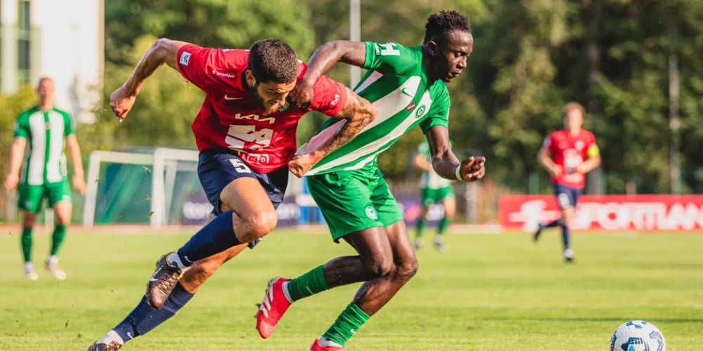 "Metta" spēlē pret "Jelgavu" (foto: "FK Metta")