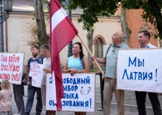 В преддверии нового учебного года в Риге состоится пикет против перехода на обучение на латышском языке