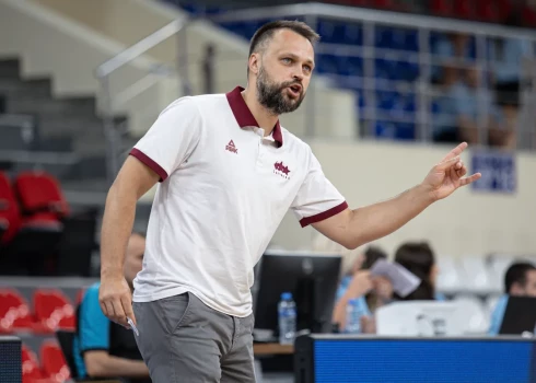 Latvijas U-16 izlases galvenais treneris Edijs Šlesers. 