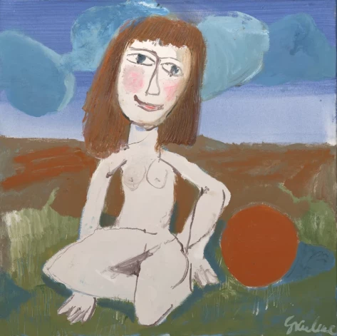 Джемма Скулме. «Модель с мячом». 1968–2008. Коллекция Zuzeum.