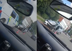 VIDEO: smaga avārija Dzelzavas ielā — vadītāja zaudē kontroli pār auto