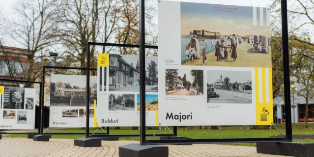 “Jūrmalai – 65” – brīvdabas ekspozīcija Horna dārzā.