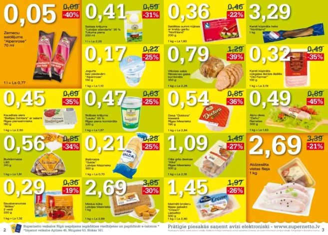 "Supernetto" buklets.