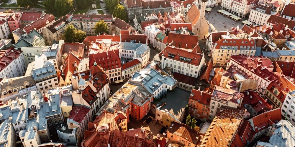 Таллин с высоты птичьего полета.