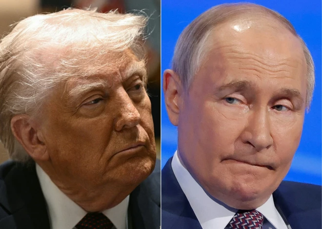 Tramps norāda, ka neplāno runāt par Ukrainas teritoriju sadali ar Putinu