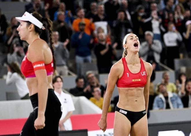 Samoilova/Graudiņa Monreālas "Elite 16" turnīru sāk ar pārliecinošu uzvaru