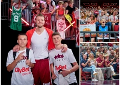 FOTO: īpašā gaisotnē aizvadīta Latvijas - Lietuvas pārbaudes spēle. Banki norāda, ka "valstsvienības uzņemtais virziens ir pareizs!"