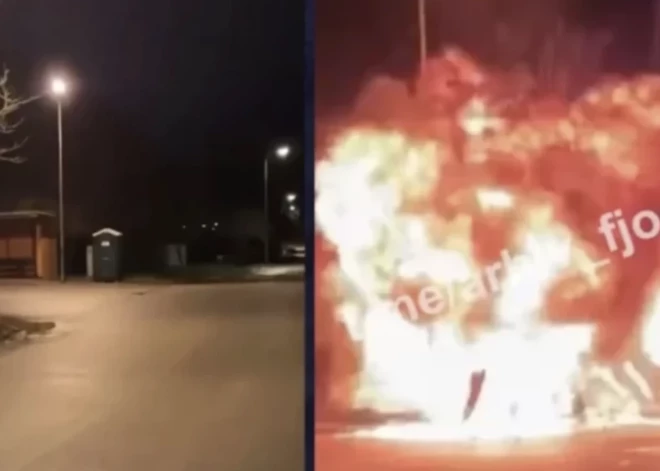 Policija: puiši Rīgā uzspridzināja biotualeti, visticamāk, lai publicētu video sociālajos tīklos