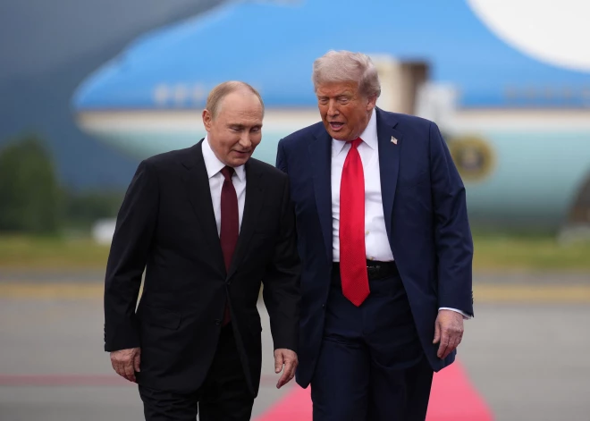 Встреча Дональда Трампа и Владимира Путина на Аляске.