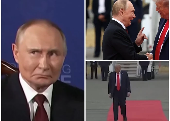 Trampa gaita un Putina savādās grimases: iedzīvotāji tīmeklī dalās ar neparastiem novērojumiem par abu līderu tikšanos Aļaskā