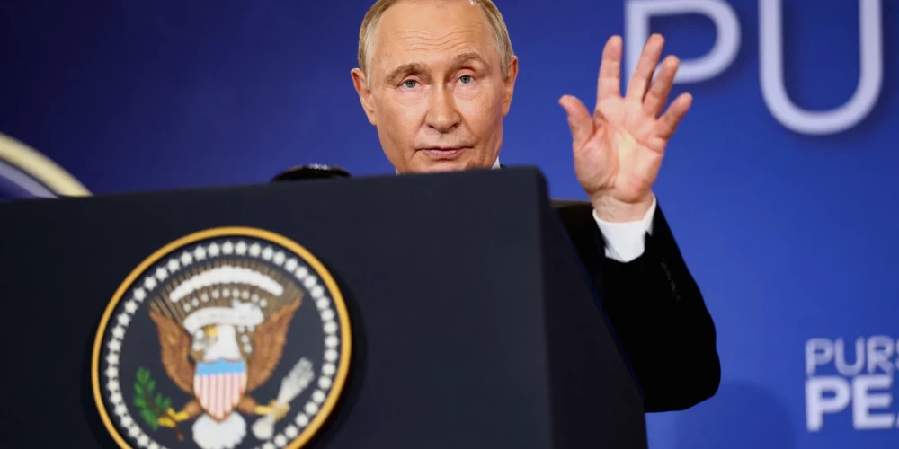 Встреча Дональда Трампа и Владимира Путина на Аляске.