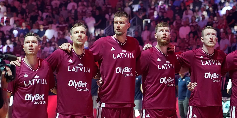Latvijas vīriešu valstsvienības basketbolisti.