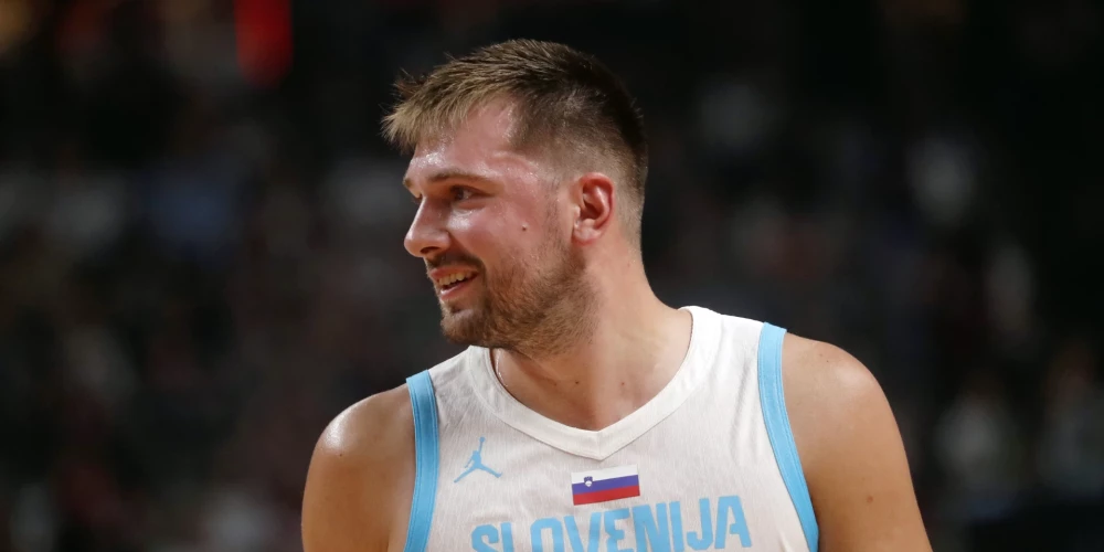 Slovēnijas vīriešu basketbola izlases līderis Luka Dončičs.