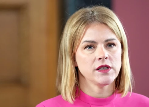 Latvijas Ministru prezidente Evika Siliņa (JV).