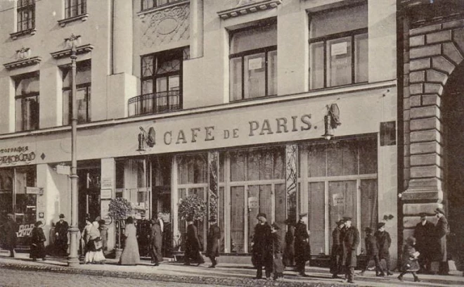 Leģendārā “Cafe de Paris” pagājušā gadsimta divdesmito gadu sākumā.