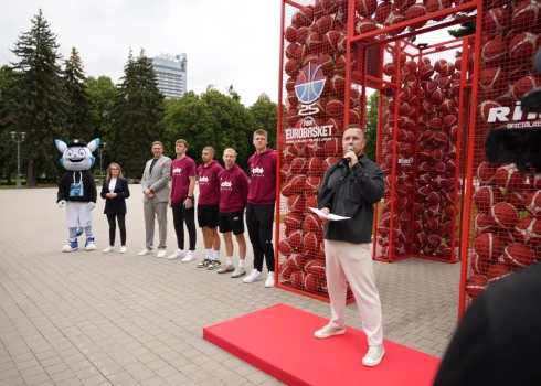 Basketbola arkas atklāšanas pasākums deviņas dienas pirms "EuroBasket 2025".