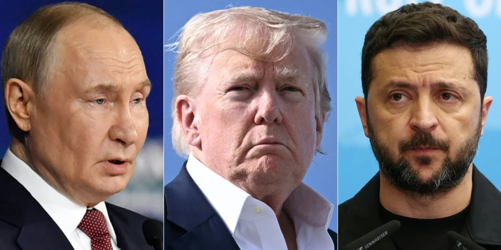 Владимир Путин, Дональд Трамп и Владимир Зеленский.