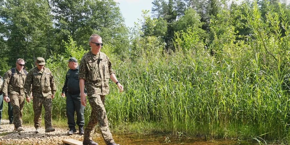 Эдгар Ринкевич посетил восточную границу Латвии.