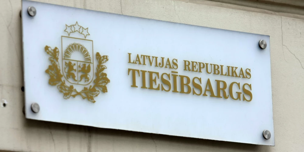 Latvijas Republikas Tiesībsarga biroja izkārtne.