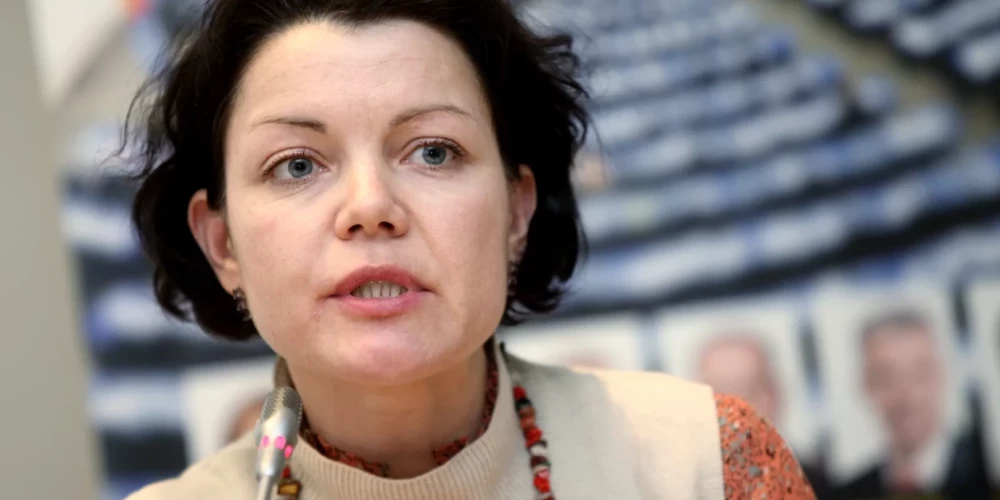 Сотрудница организации "Gribu palīdzēt bēgļiem" Иева Раубишко.
