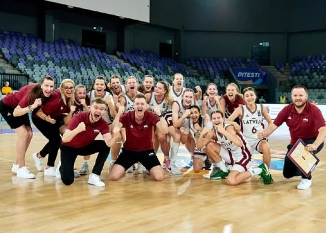 Latvijas jaunās basketbolistes sasniedz Eiropas U-16 čempionāta pusfinālu un cīnīsies par medaļām