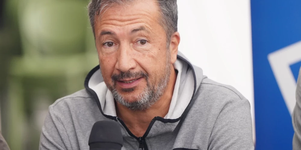 Latvijas valstsvienības galvenais treneris Luka Banki.