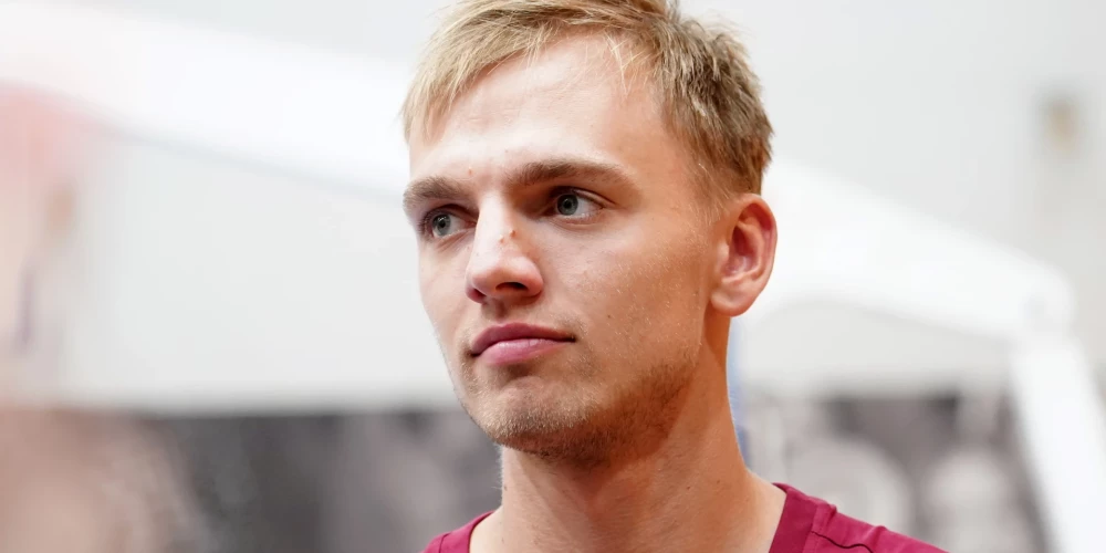 Latvijas vīriešu basketbola valstsvienības kandidāts Artūrs Žagars.