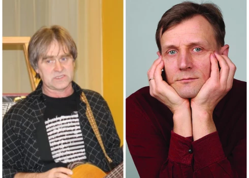 Jandālmuzikants Aivars Lapšāns (no kreisās) un radiožurnālists Aidis Tomsons apmainījušies asām vārdu pārmaiņām sociālajā tīklā “Facebook”.