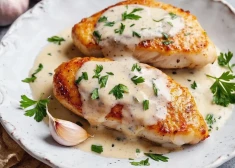 Куриное филе в сливочно-чесночном соусе: ресторанный вкус дома
