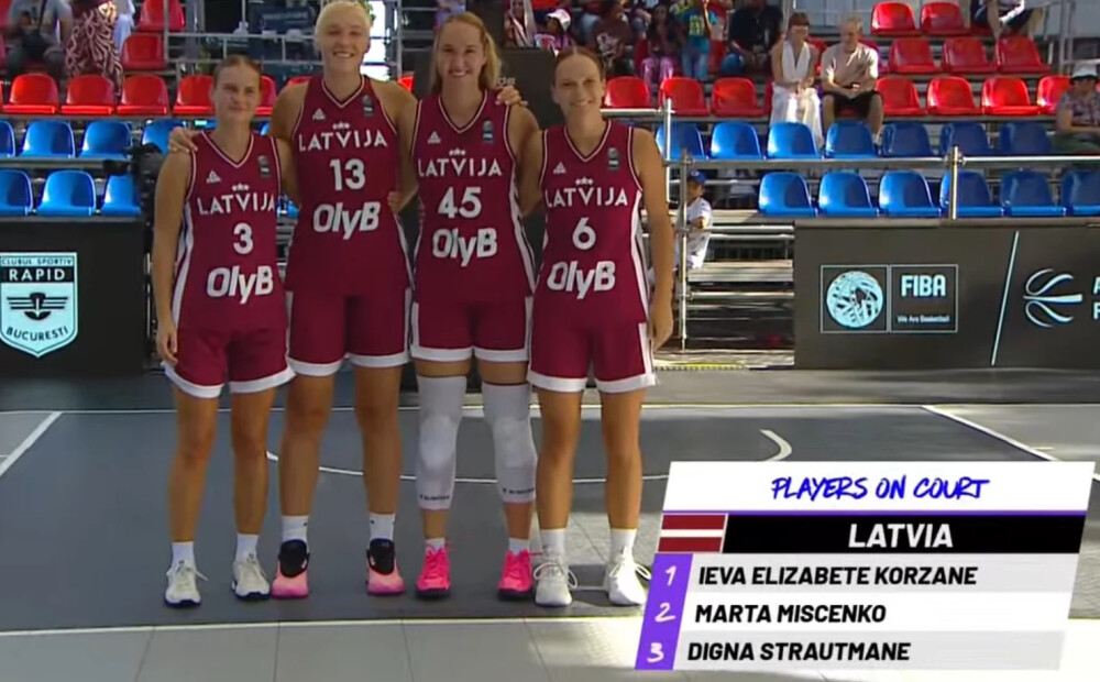 Latvijas 3x3 basketbolistes sakauj Čehiju un iekļūst Pasaules sērijas turnīra pusfinālā