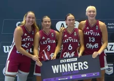 Latvijas 3x3 basketbola izlases dāmas triumfē Pasaules sērijas turnīrā: pasaules ranga līdere Nīderlande nespēj turēt līdzi mūsējo spēkam