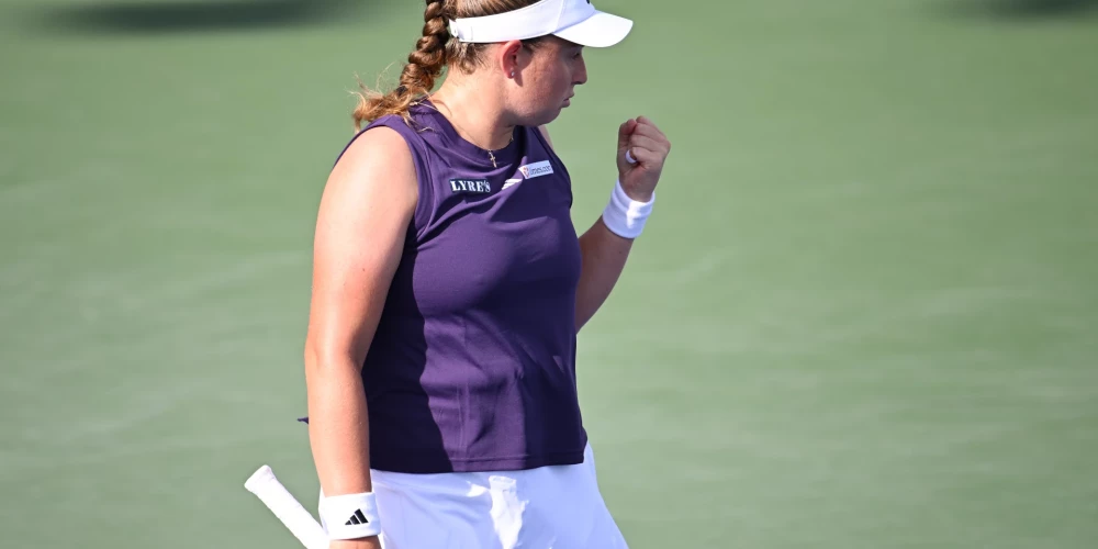 Ostapenko sasniedz ASV atklātā čempionāta otro kārtu.