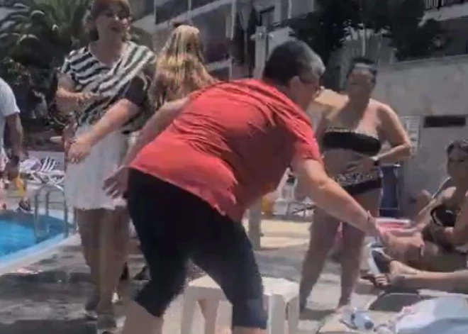 ВИДЕО: женщина орет на туристов возле бассейна - удивительная хроника "войн шезлонгов"