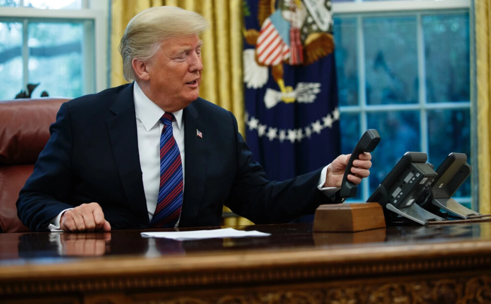 Trampam pēc tikšanās ar Eiropas līderiem bijusi saruna ar Putinu